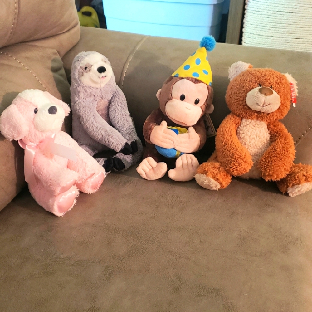 GUND plush Toys Set Of 4 New